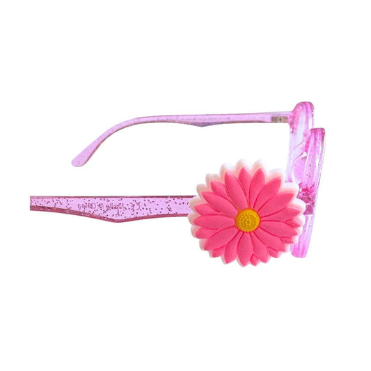 Flower Glasses Charm for Kids: Pink Daisy Eyewear Accessory