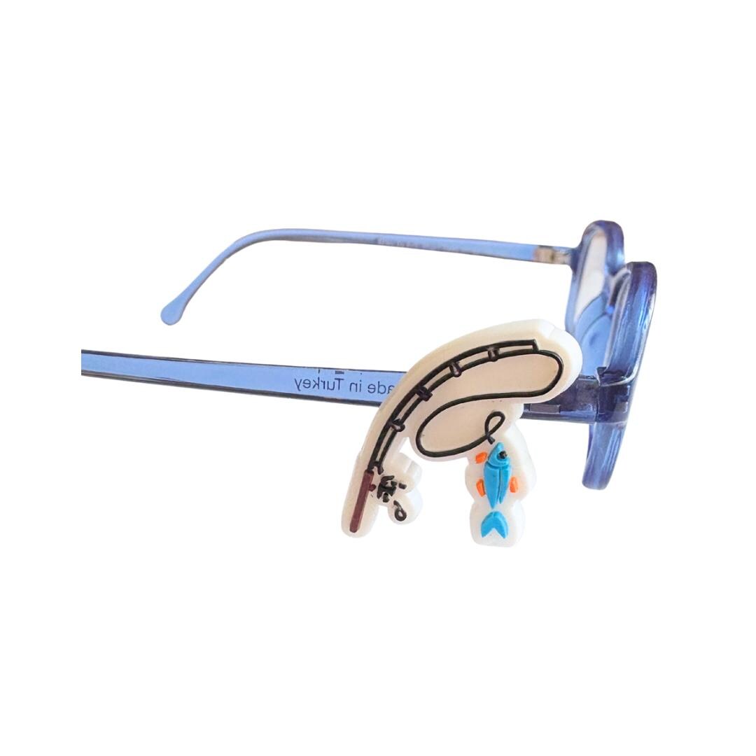 Fishing Pole Glasses Charm for Kids: Fun Fish Eyeglass Accessory