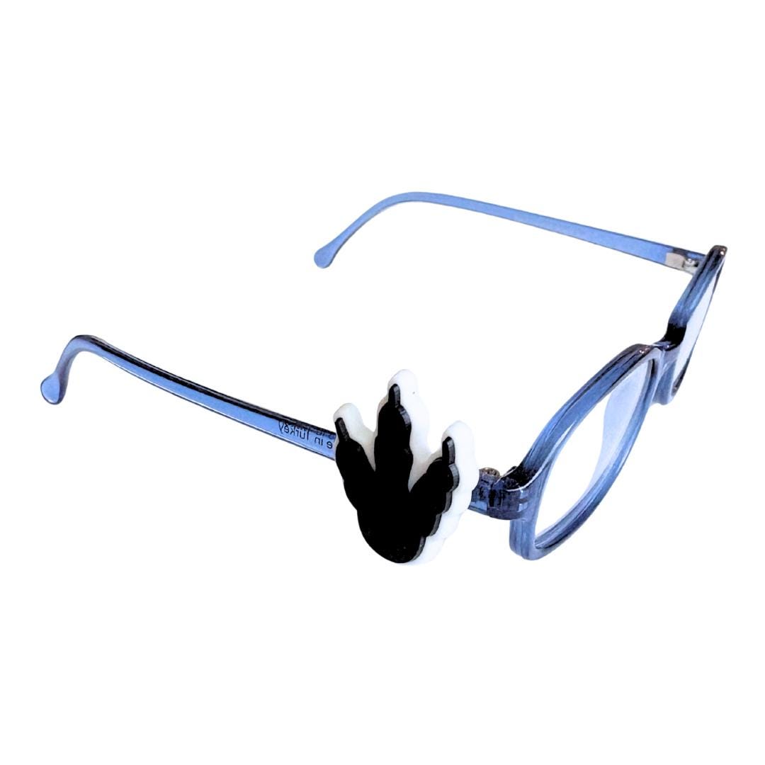 T-Rex Dinosaur Footprint Glasses Charm for Kids: Fun Eyeglass Accessory