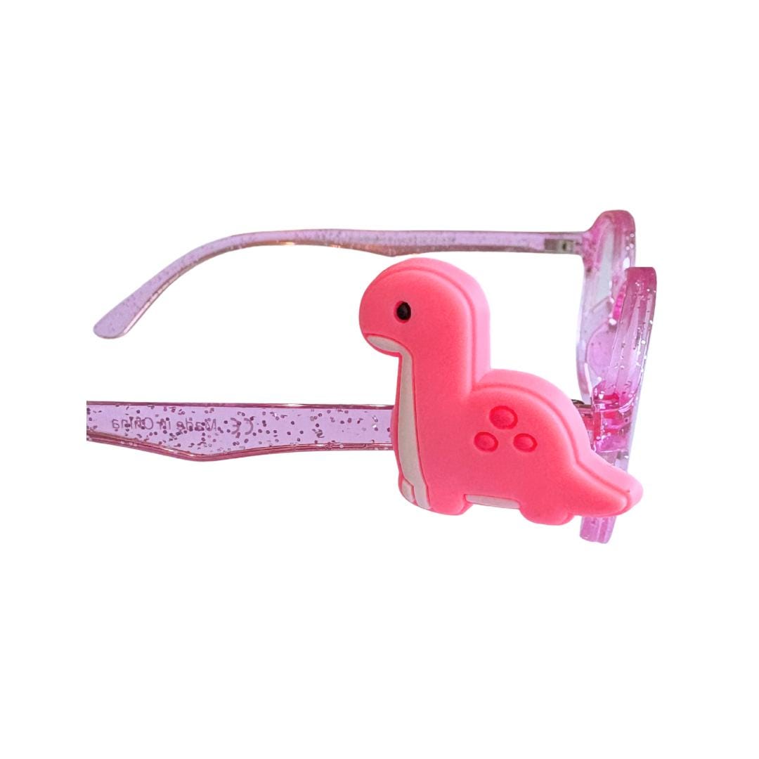 Long Neck Dinosaur Glasses Charm for Kids: Fun Eyeglass Accessory