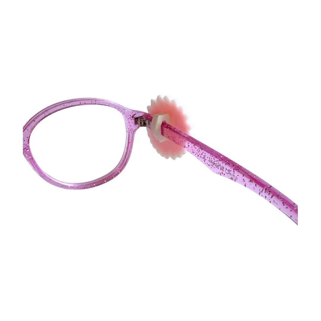 Flower Glasses Charm for Kids: Pink Daisy Eyewear Accessory