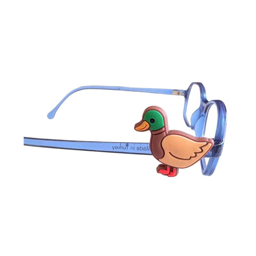 Mallard Duck Glasses Charm for Kids: Fun Animal Eyeglass Accessory