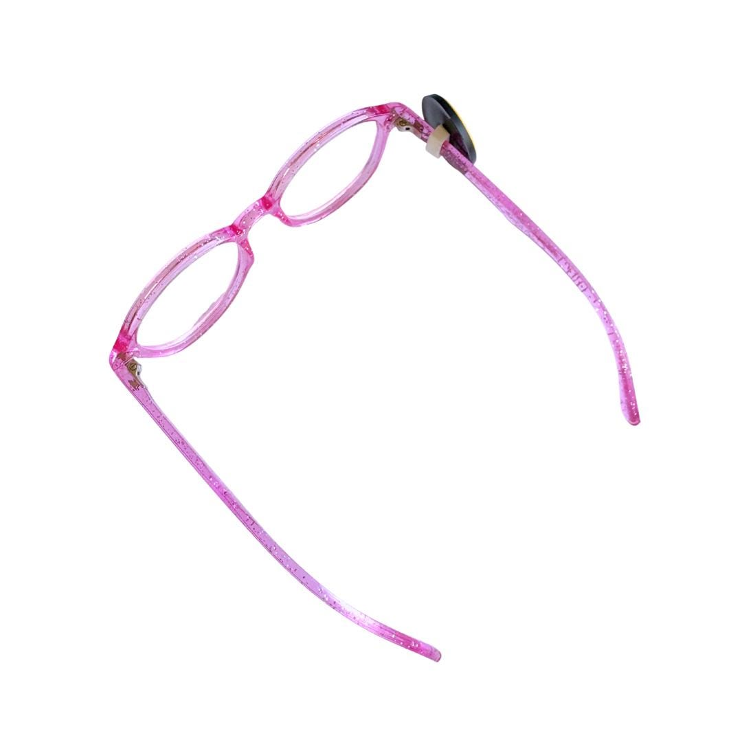Smiley Face Lightning Eyes Glasses Charm for Kids: Fun Eyeglass Accessory