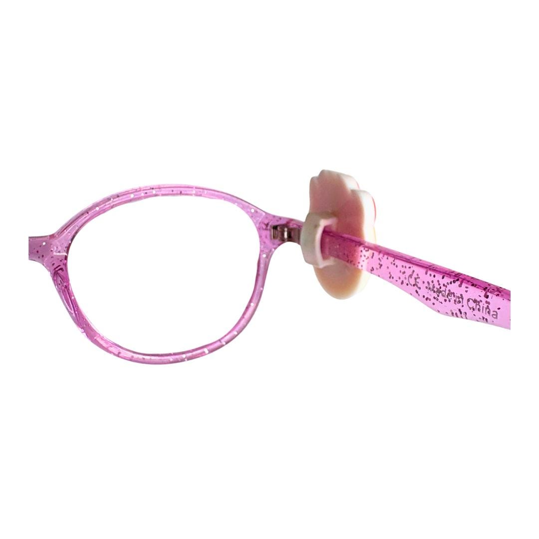 Heart Eyes Smiley Face Glasses Charm for Kids: Fun Eyeglass Accessory