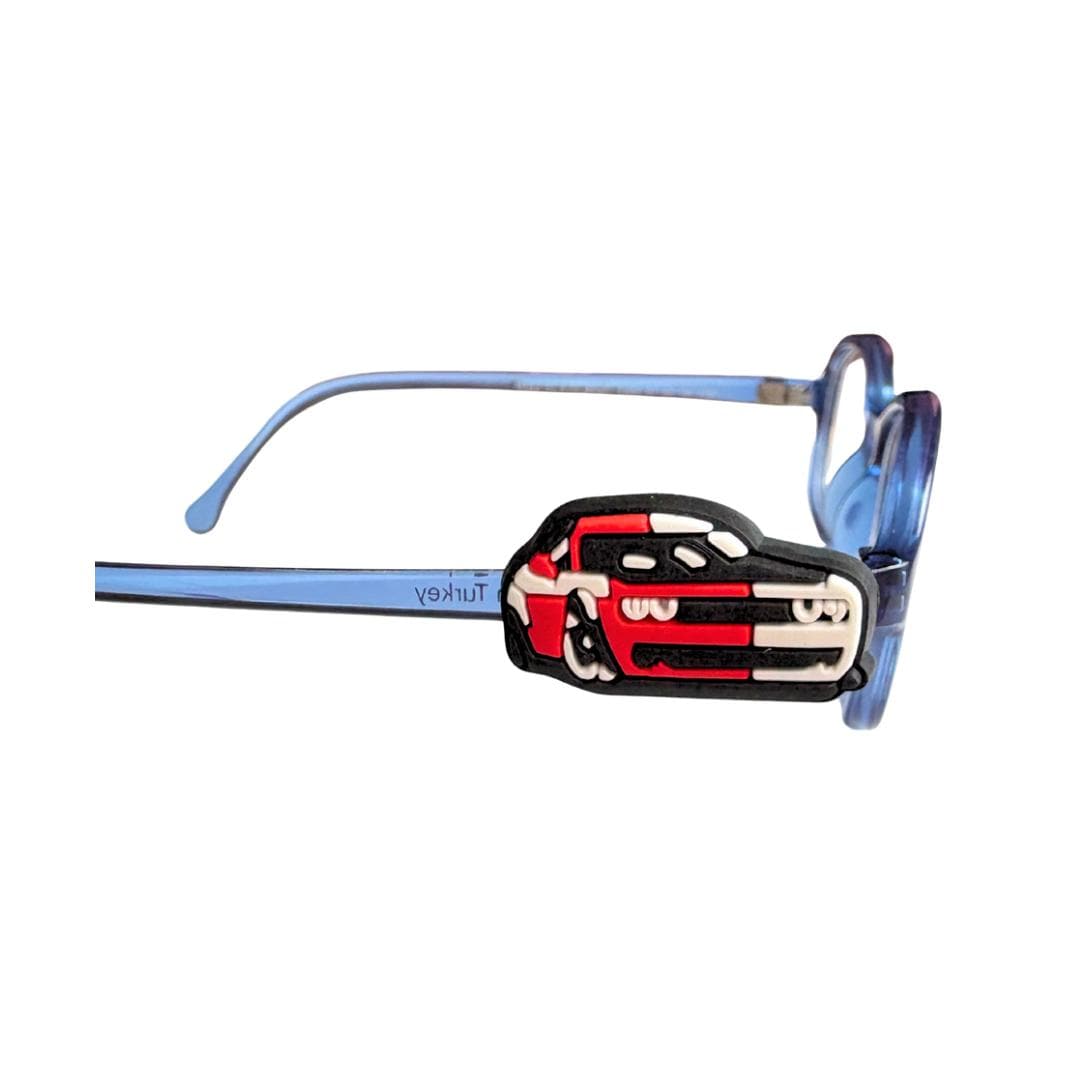 Charger Muscle Car Glasses Charm for Kids | Fun Eyeglass Accessory