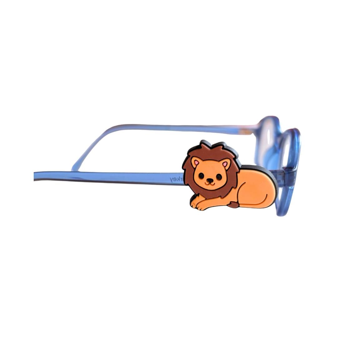Lion Safari Glasses Charm for Kids: Fun Animal Eyeglass Accessory