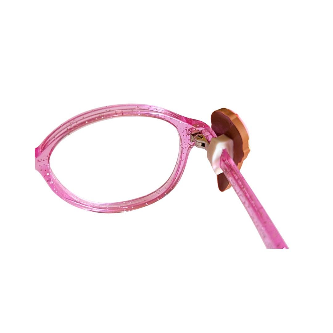 Vanilla and Strawberry Ice Cream Cone Glasses Charm for Kids: Fun Eyeglass Accessory