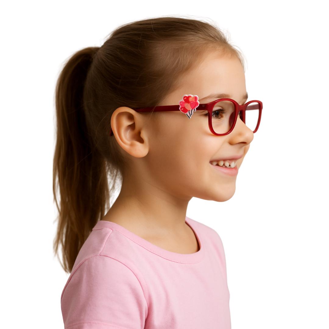 Valentines Day Balloons Charm | Fun Glasses Accessories for Kids