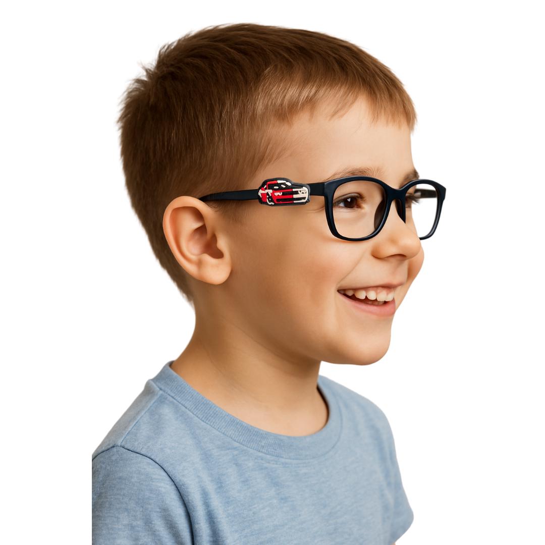 Charger Muscle Car Glasses Charm for Kids | Fun Eyeglass Accessory