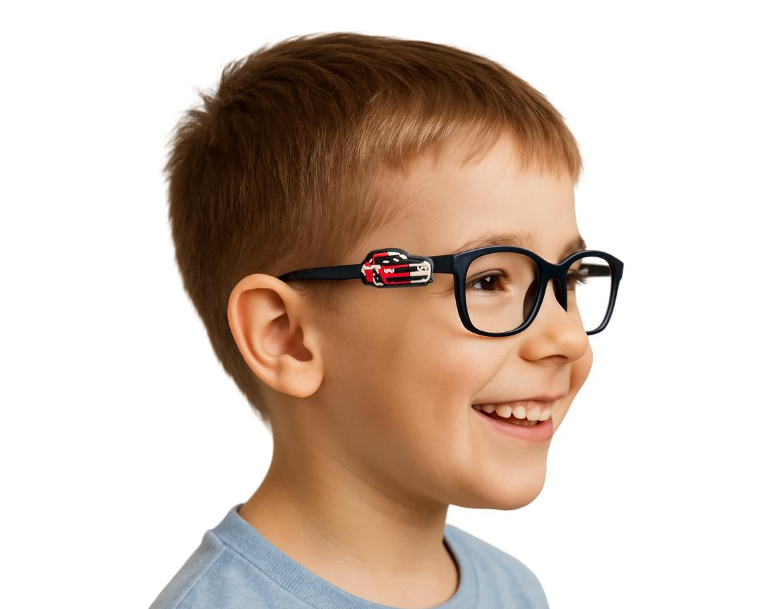 Charger Muscle Car Glasses Charm for Kids | Fun Eyeglass Accessory