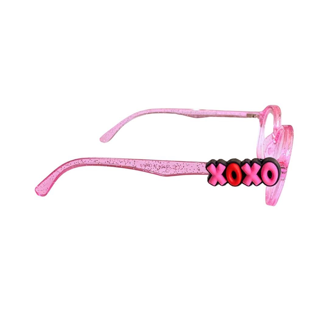 XOXO Valentines Day Glasses Charm