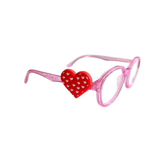 Red Heart Valentines Day Charm | Fun Glasses Accessories for Kids