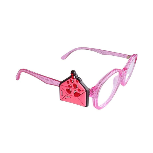 Valentines Day Letter Envelope Charm | Fun Glasses Accessories for Kids