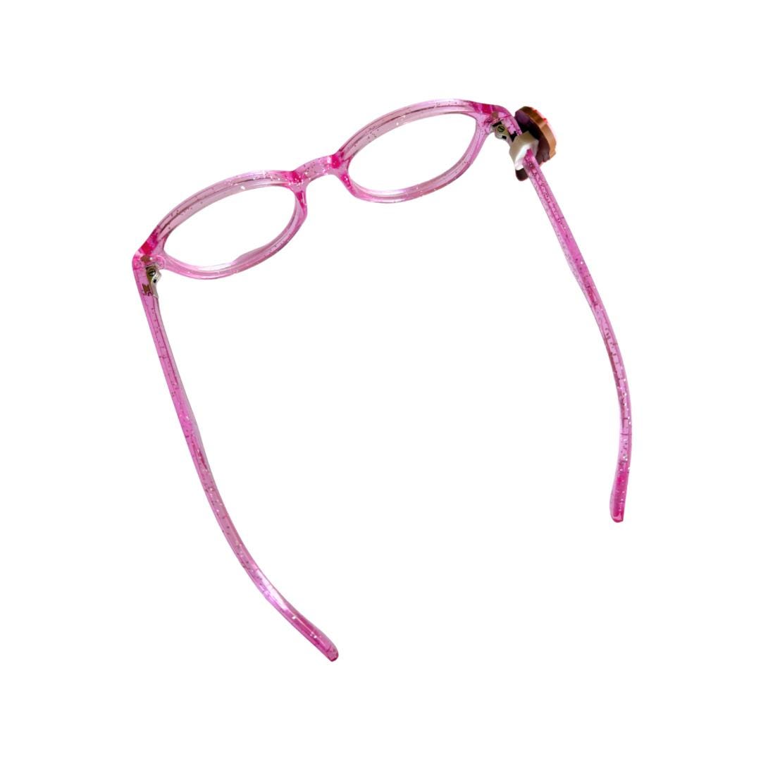Vanilla and Strawberry Ice Cream Cone Glasses Charm for Kids: Fun Eyeglass Accessory