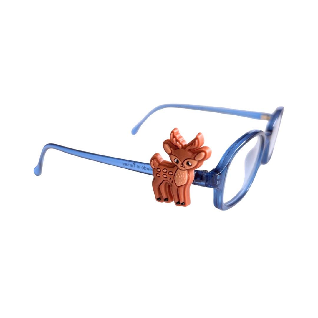 Deer Glasses Charm for Kids: Fun Woodland Animal Eyeglass Accessory