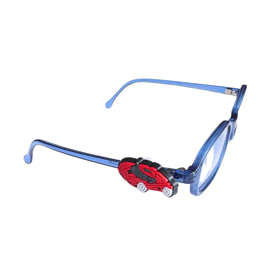 Red Corvette Muscle Car Glasses Charm for Kids | Fun Eyeglass Accessory