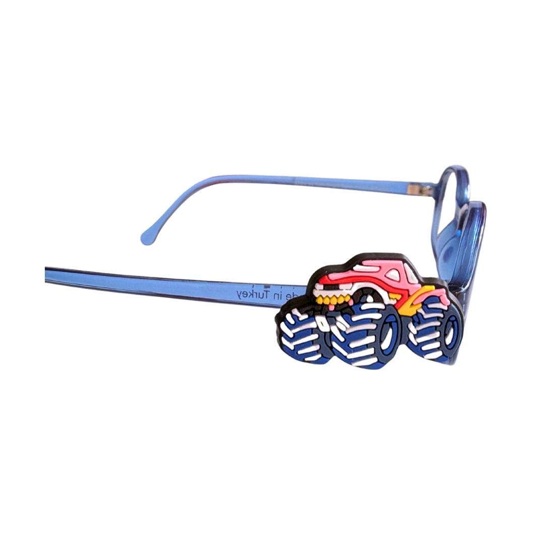 Monster Truck Glasses Charm for Kids: Fun Eyewear Accessory