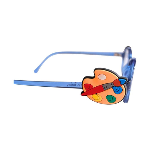 Artist’s Palette Glasses Charm for Kids: Fun Back to School Painting Accessory