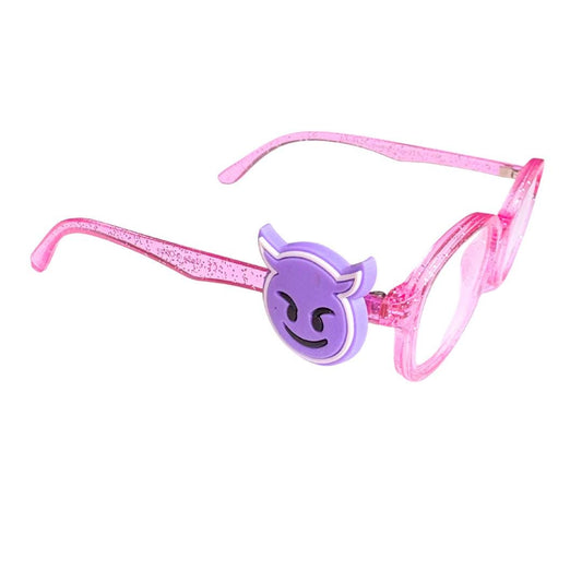Little Devil Face Glasses Charm for Kids: Fun Eyeglass Accessory