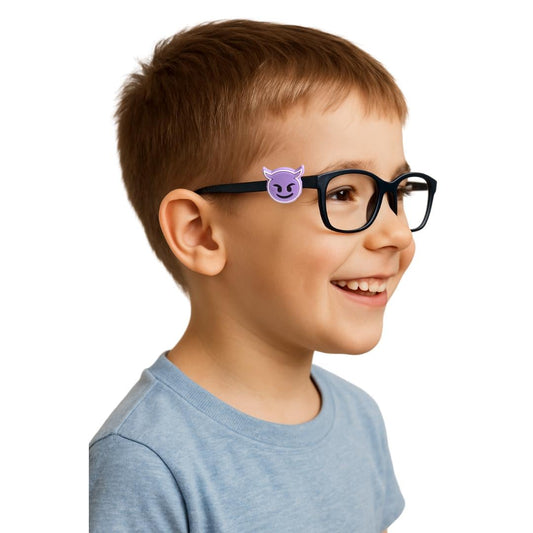 Little Devil Face Glasses Charm for Kids: Fun Eyeglass Accessory