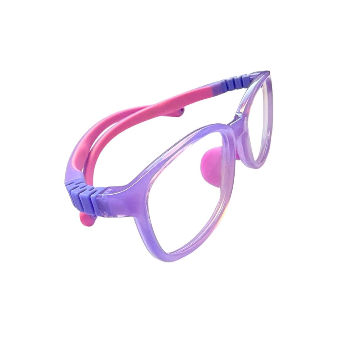 Flexible Kids Prescription Eyeglass Frame – Purple/Pink, Size 50-16-143