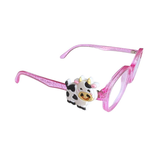 Cow Glasses Charm for Kids: Fun Farm Animal Eyeglass Accessory