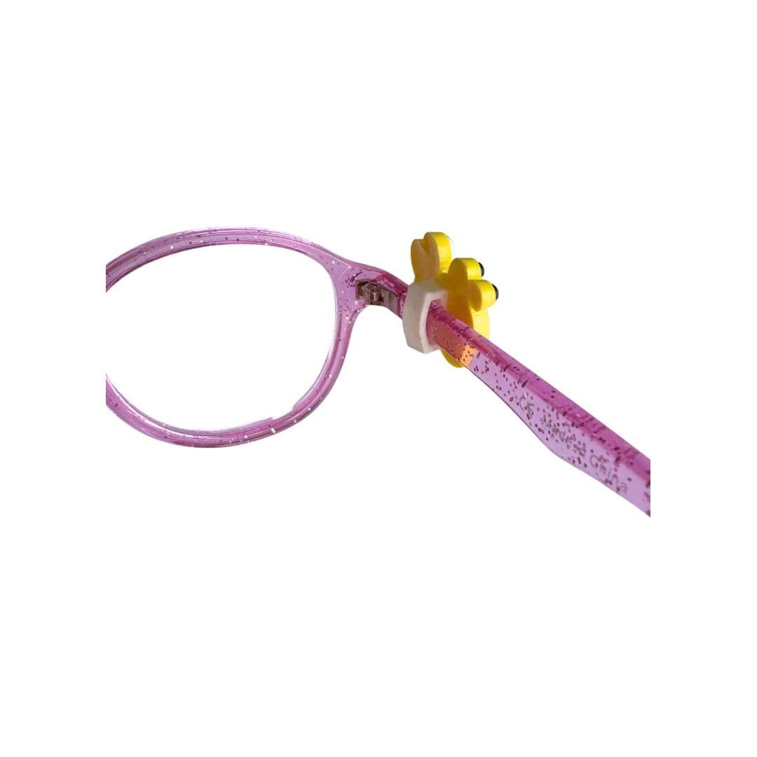 Bumble Bee Glasses Charm for Kids: Fun Bug Animal Eyeglass Accessory