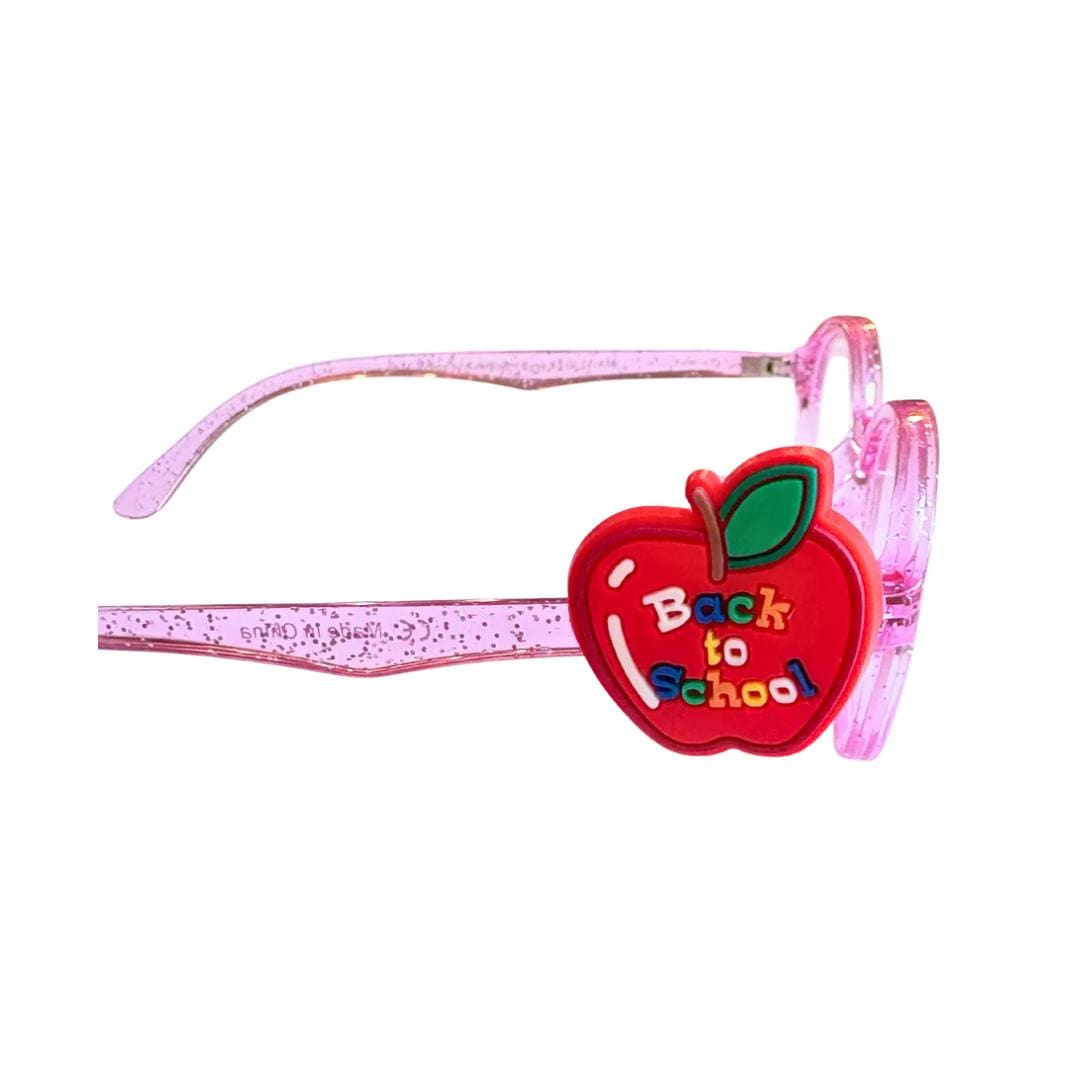 Back to School Apple Glasses Charm for Kids: Fun School Eyeglass Accessory