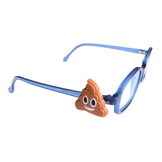 Poop Face Glasses Charm for Kids: Fun Eyeglass Accessory