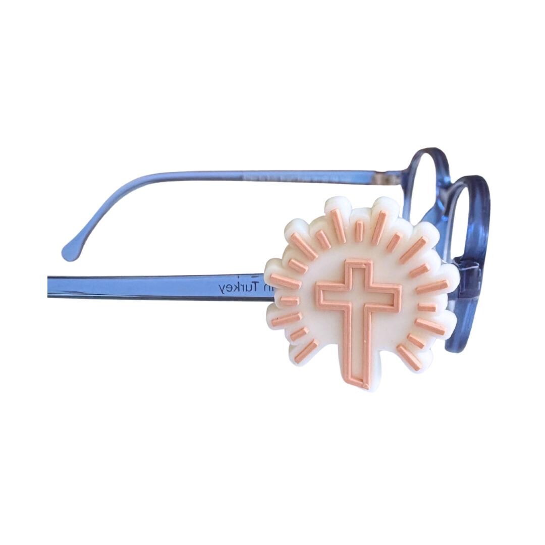 Holy Cross Glasses Charm for Kids: Fun Eyeglass Accessory