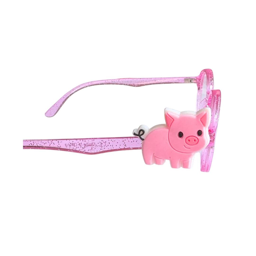 Pig Glasses Charm for Kids: Fun Farm Animal Eyeglass Accessory