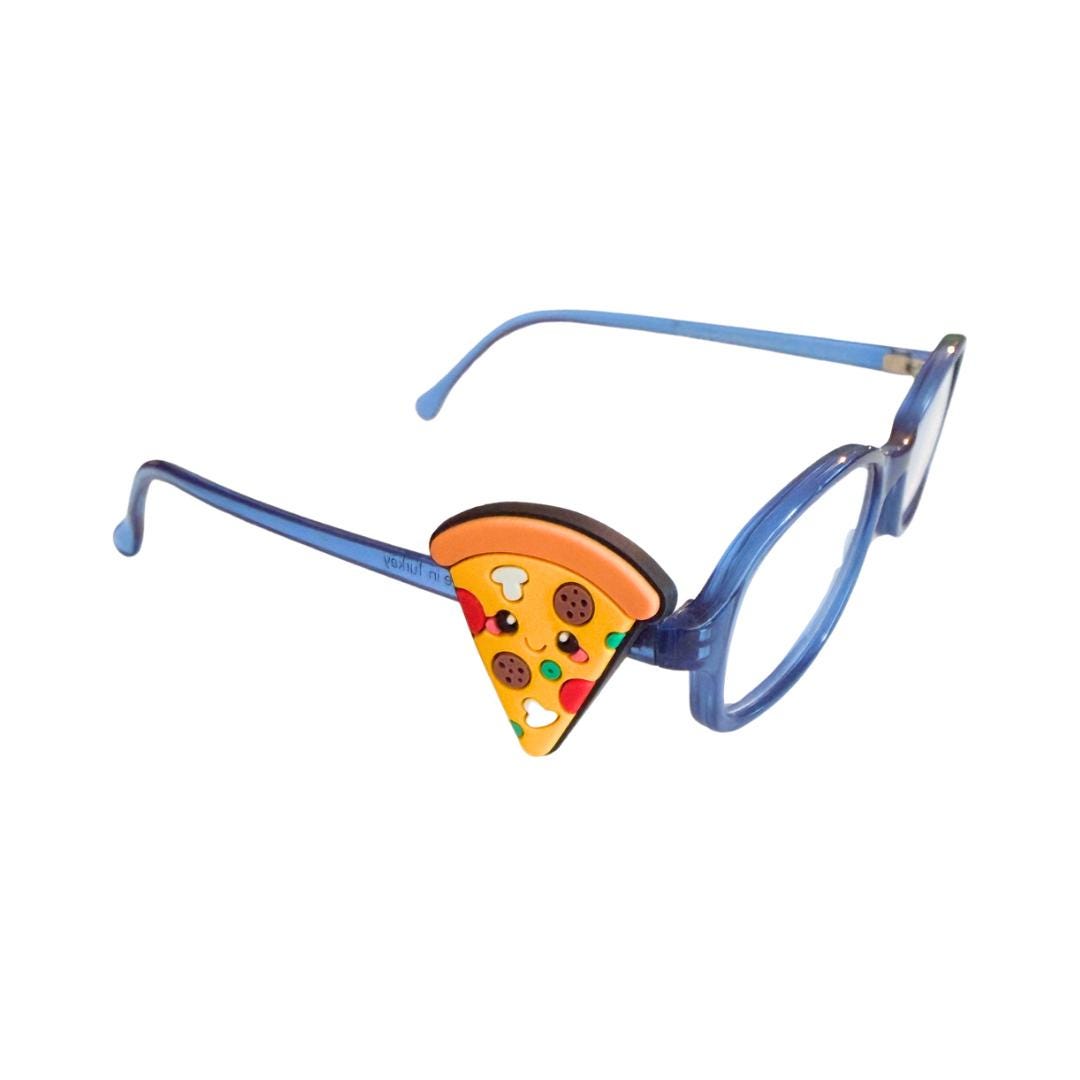 Pizza Glasses Charm for Kids: Fun Food Eyeglass Accessory