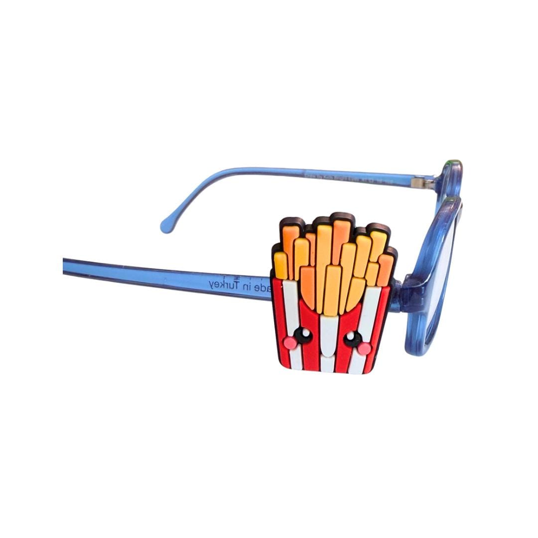 Fries Glasses Charm for Kids: Fun Food Eyeglass Accessory