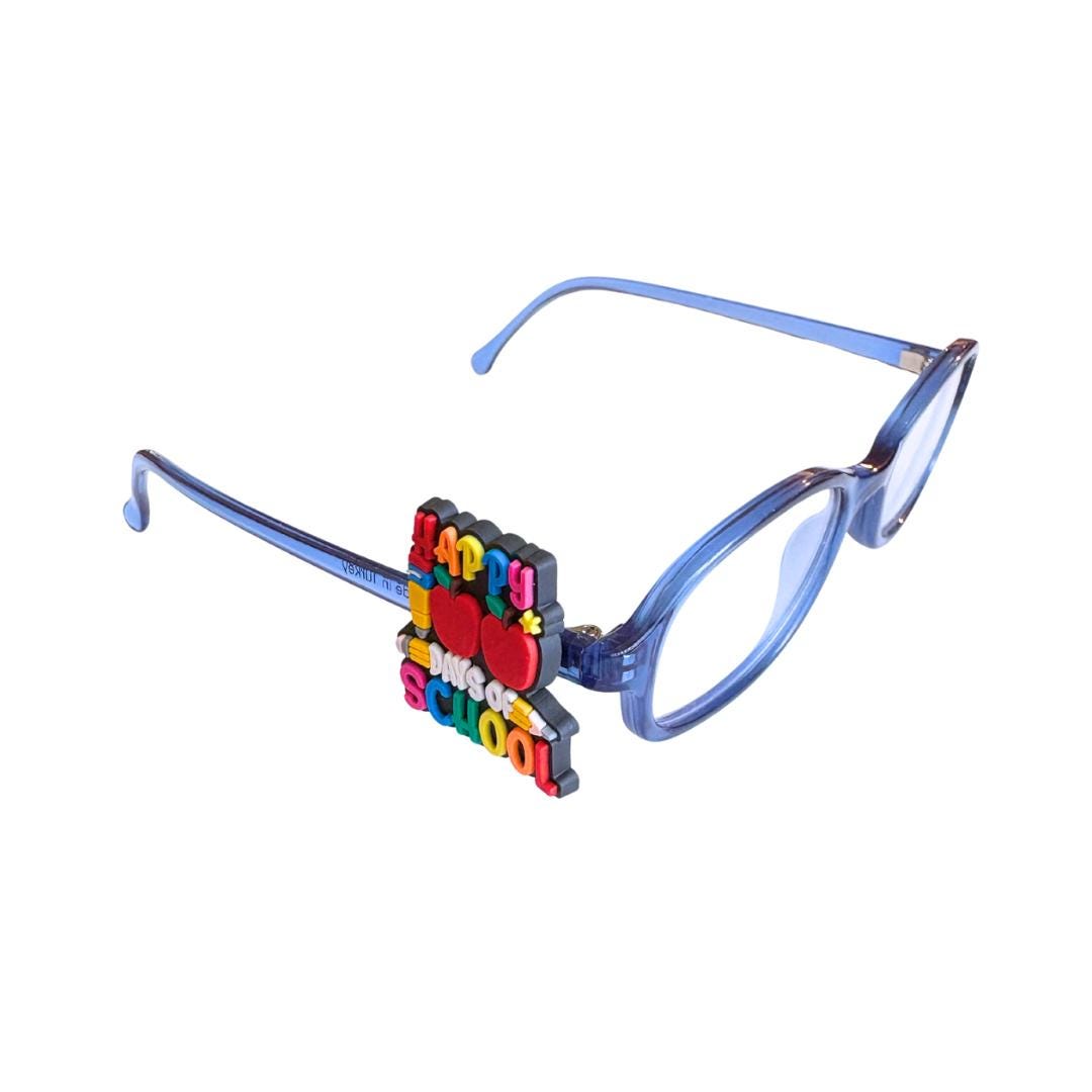 Happy 100 Days of School Glasses Charm for Kids: Fun School Eyeglass Accessory
