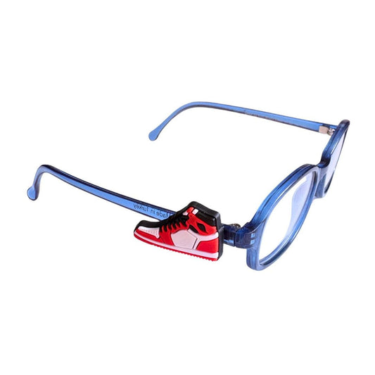 Red and White High Top Sports Shoe Eyeglass Charm for Kids: Personalized Glasses Accessory