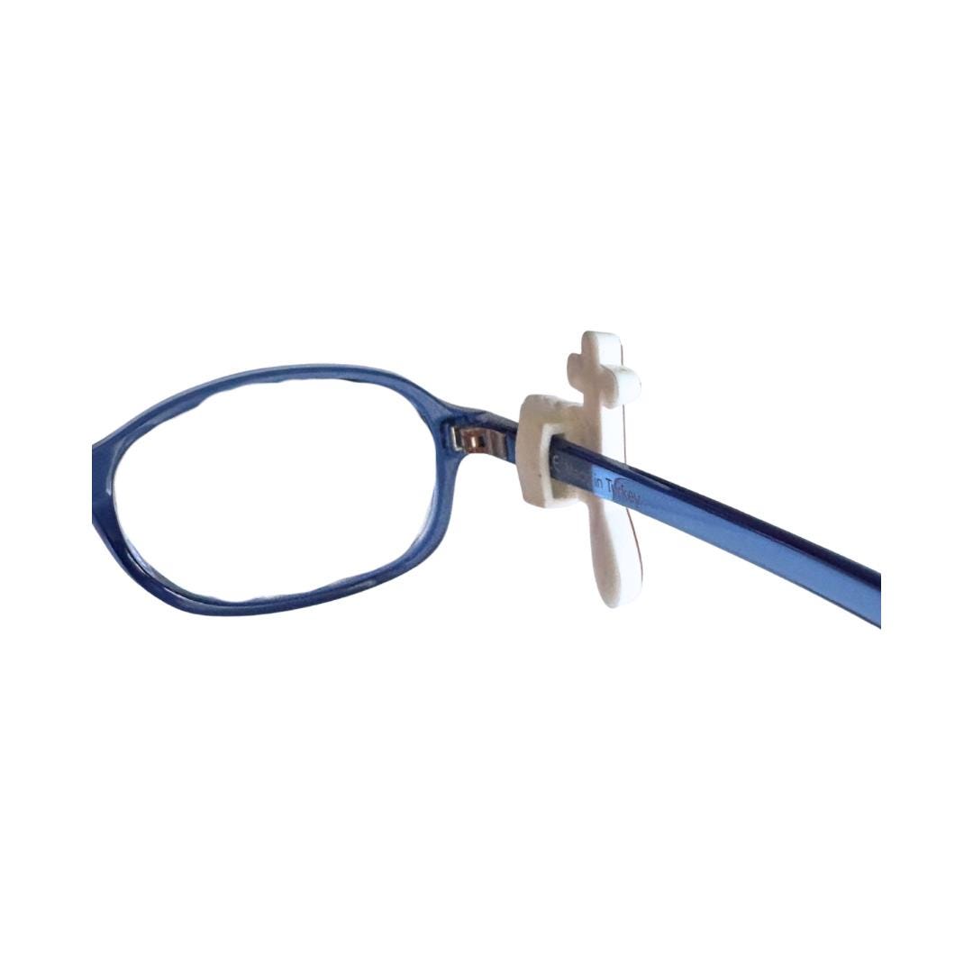 Jesus with Cross Glasses Charm for Kids: Fun Eyeglass Accessory