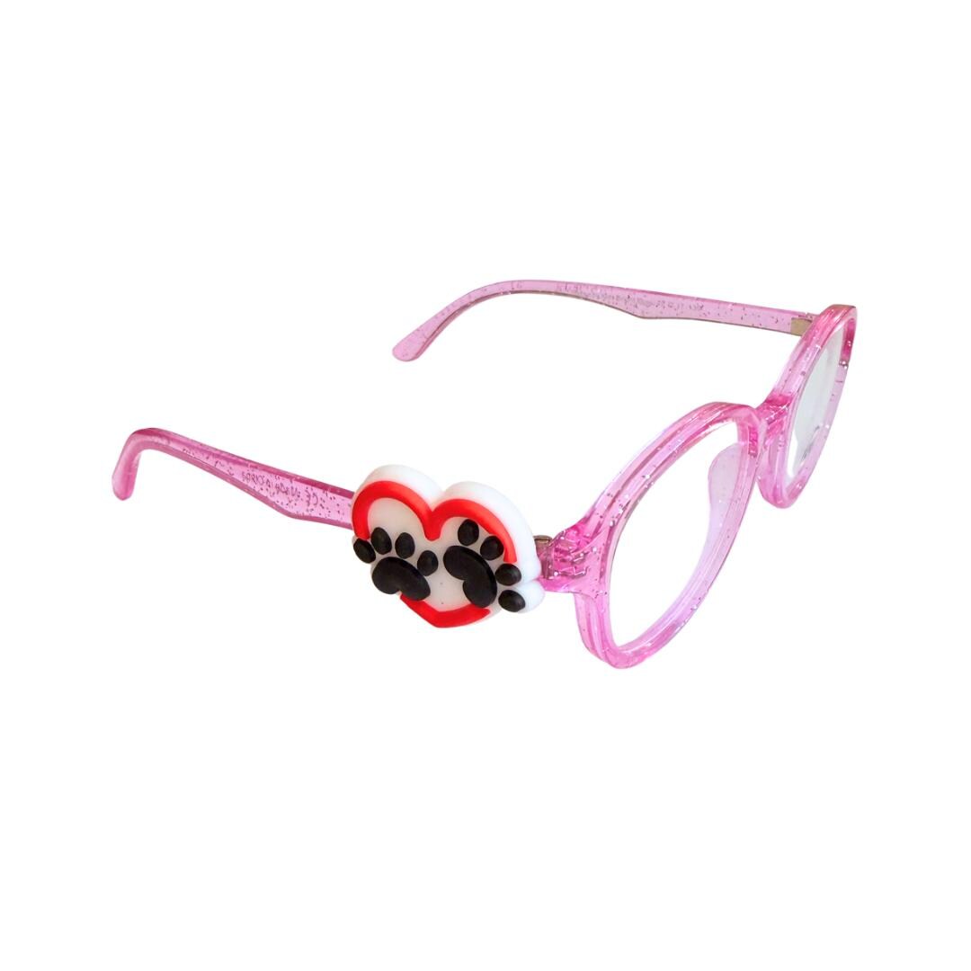 Paw Prints Pet Glasses Charm for Kids: Fun Eyeglass Accessory
