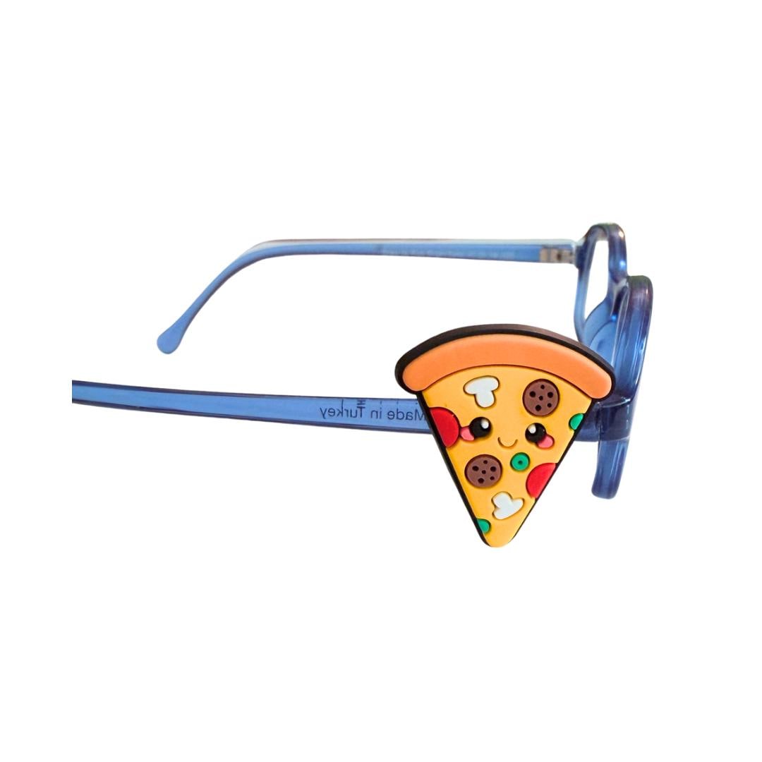 Pizza Glasses Charm for Kids: Fun Food Eyeglass Accessory