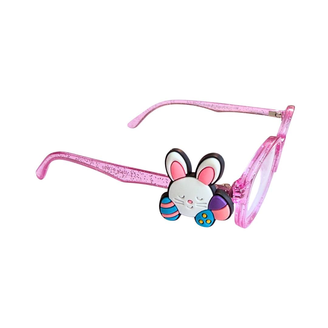 Easter Bunny with Easter Eggs Charm | Fun Holiday Glasses Accessories for Kids