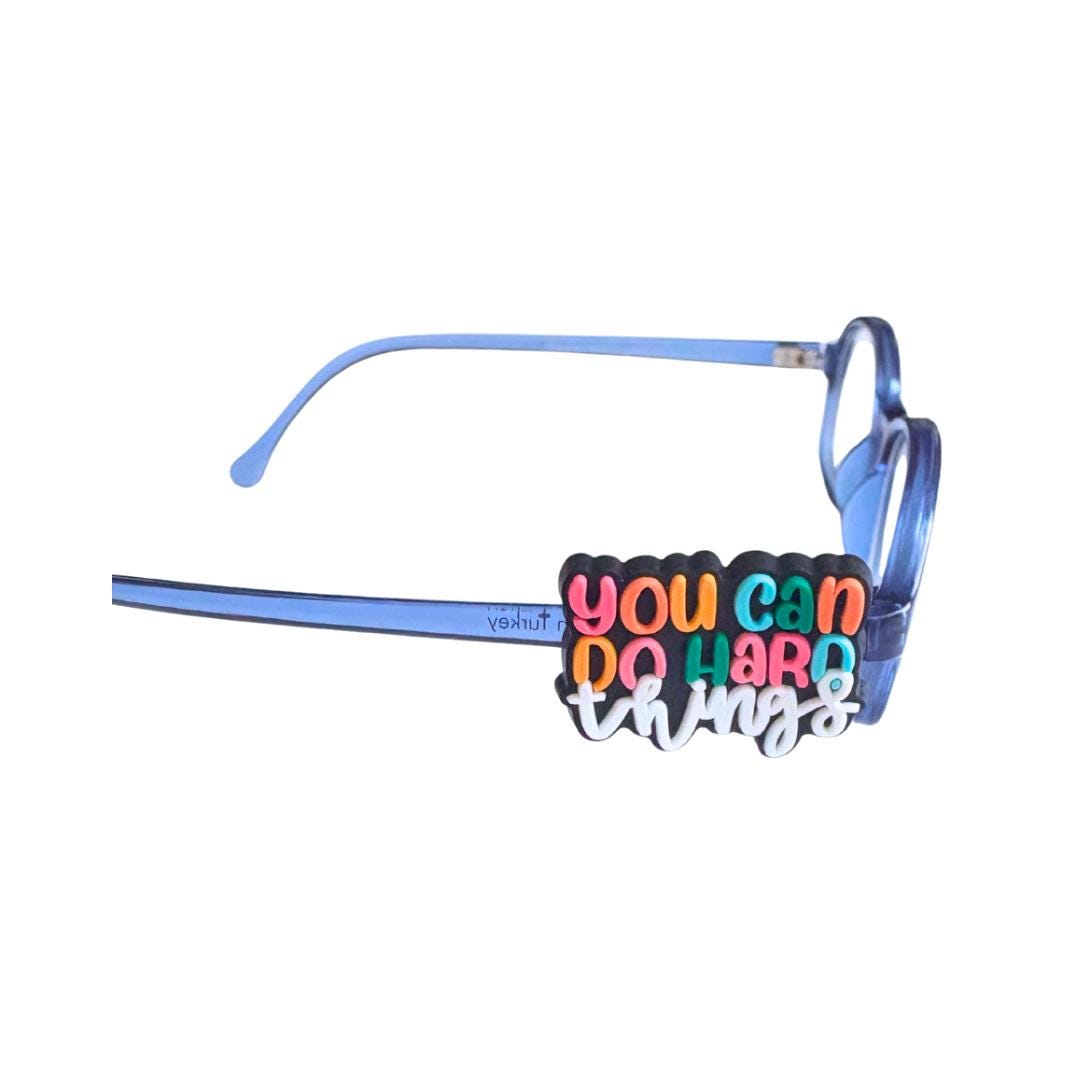 You Can Do Hard Things Glasses Charm for Kids: Fun Eyeglass Accessory