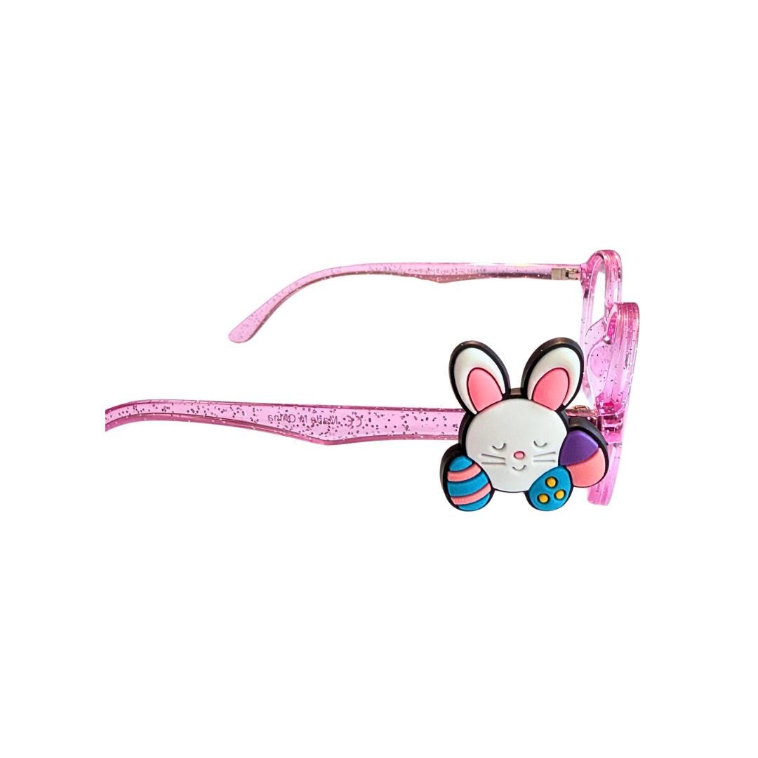 Easter Bunny with Easter Eggs Charm | Fun Holiday Glasses Accessories for Kids