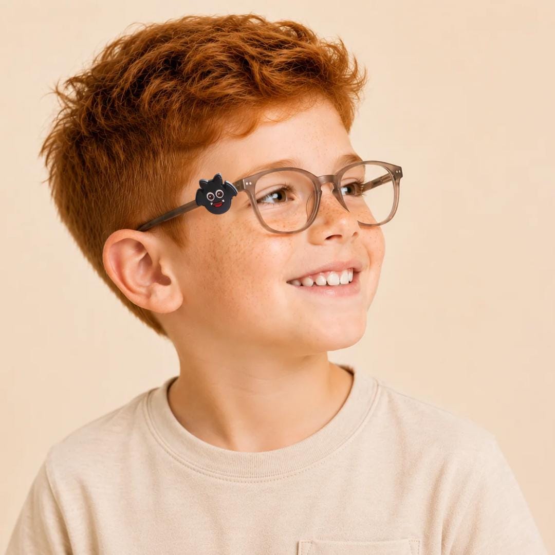 Silly Halloween Black Ghost Charm | Fun Glasses Accessories for Kids