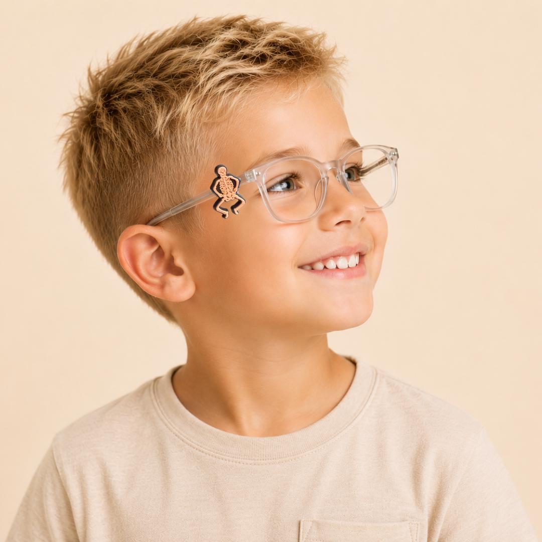 Skeleton Halloween Charm | Fun Glasses Accessories for Kids