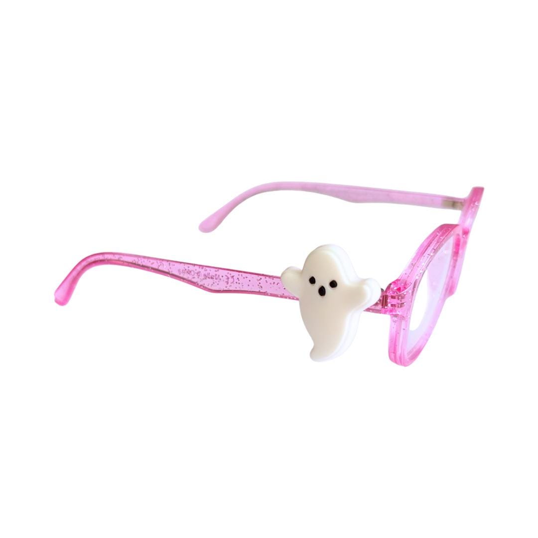 Halloween White Ghost Charm | Fun Glasses Accessories for Kids