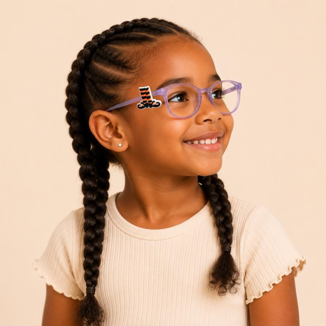 Halloween Witches Socks Charm | Fun Glasses Accessories for Kids