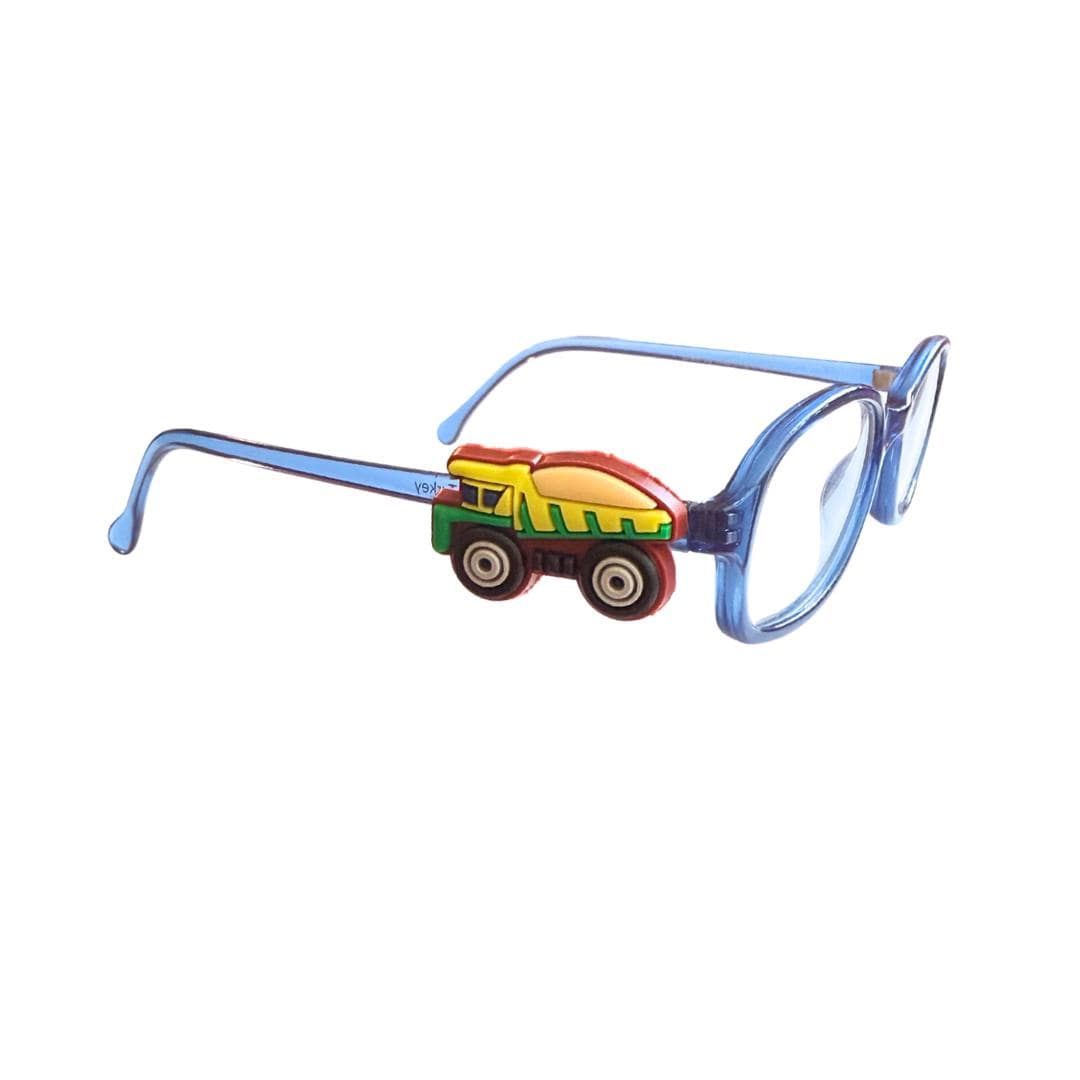 Dump Truck Glasses Charm for Kids: Fun Eyewear Accessory