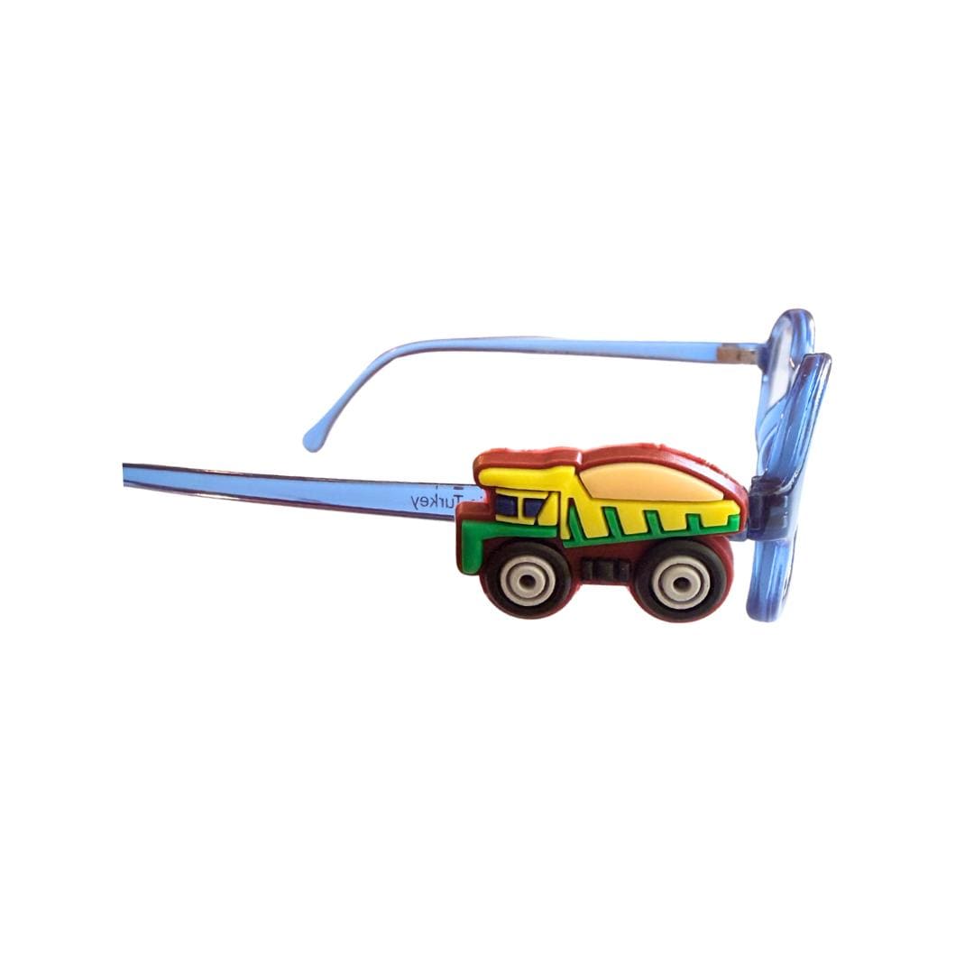 Dump Truck Glasses Charm for Kids: Fun Eyewear Accessory