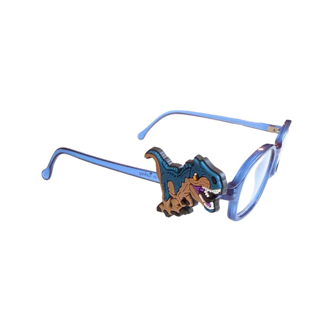 Realistic T-Rex Dinosaur Glasses Charm for Kids: Fun Eyeglass Accessory