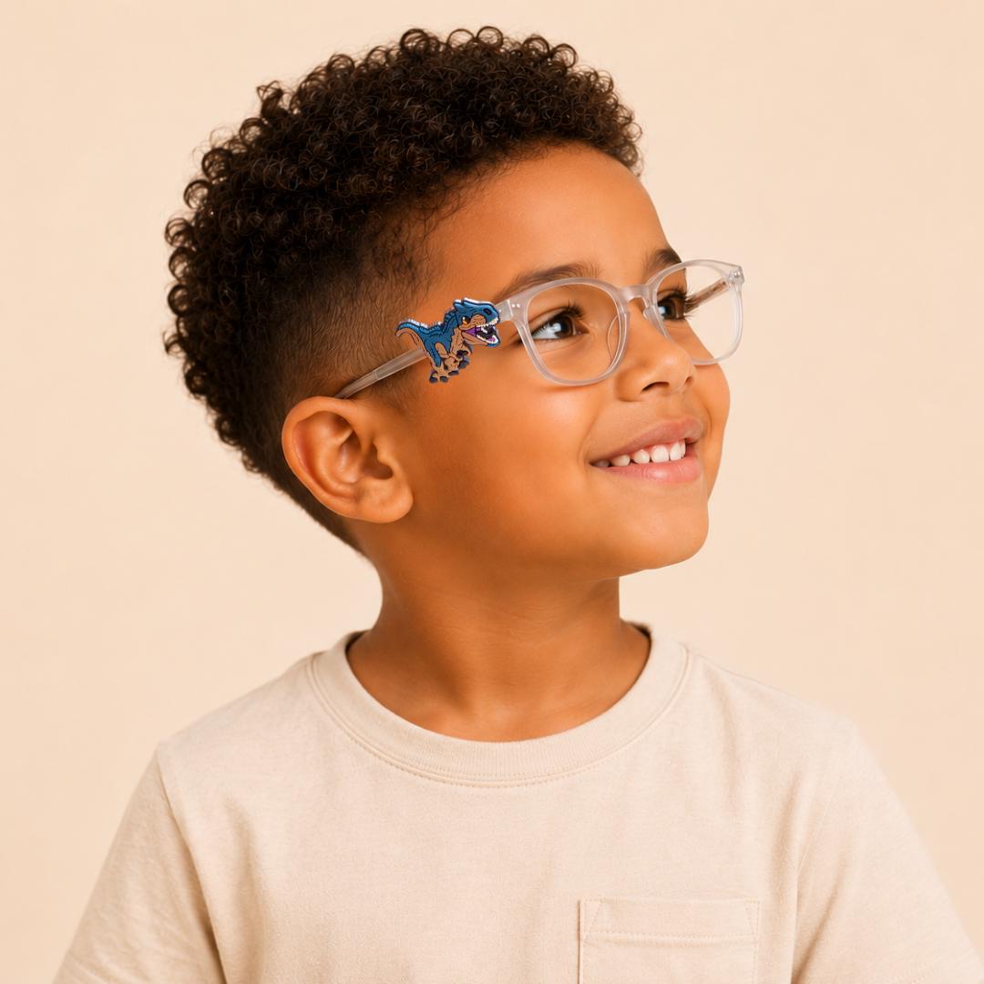 Realistic T-Rex Dinosaur Glasses Charm for Kids: Fun Eyeglass Accessory