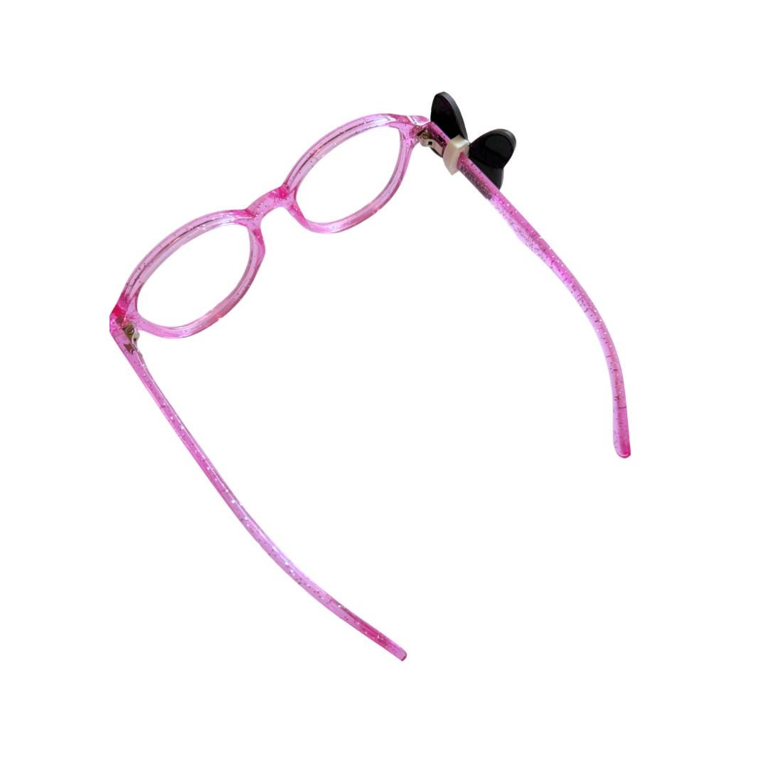 Red Polka Dot Bow Glasses Charm for Kids: Fun Eyeglass Accessory
